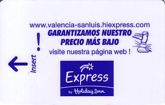Hotel Keycard Holiday Inn Express Valencia Esp Spain Front