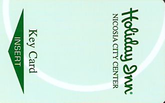 Hotel Keycard Holiday Inn Nicosia Cyprus Front