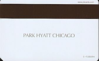 Hotel Keycard Hyatt Chicago U.S.A. Back