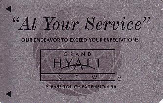Hotel Keycard Hyatt Dallas U.S.A. Front