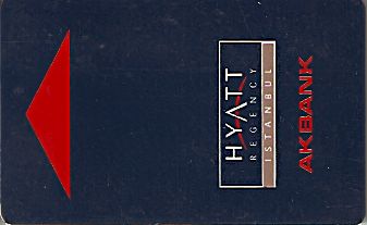 Hotel Keycard Hyatt Istanbul Turkey Front