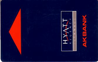 Hotel Keycard Hyatt Istanbul Turkey Front