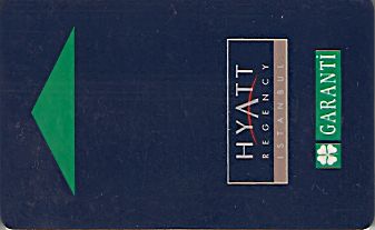 Hotel Keycard Hyatt Istanbul Turkey Front