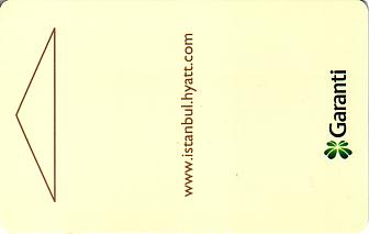 Hotel Keycard Hyatt Istanbul Turkey Front