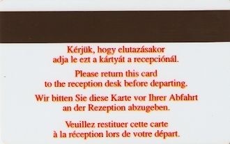 Hotel Keycard Ibis Generic Back