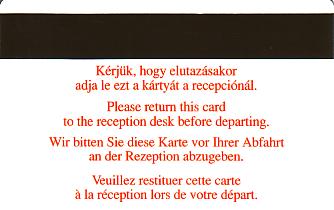 Hotel Keycard Ibis Generic Back