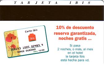 Hotel Keycard Ibis Generic Back