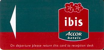 Hotel Keycard Ibis Generic Front