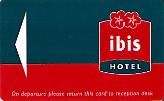Hotel Keycard Ibis Generic Front