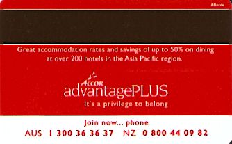 Hotel Keycard Ibis Generic Back