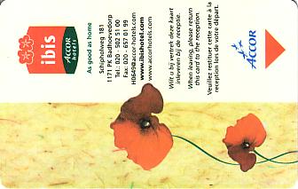 Hotel Keycard Ibis Badhoevedorp Netherlands Front