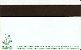Hotel Keycard Ibis Paris France Back