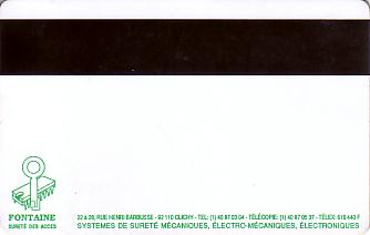 Hotel Keycard Ibis Paris France Back