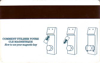 Hotel Keycard Ibis Paris France Back