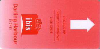 Hotel Keycard Ibis Sydney Australia Front