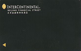 Hotel Keycard Inter-Continental Beijing China Front