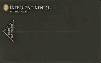 Hotel Keycard Inter-Continental  Hong Kong Front