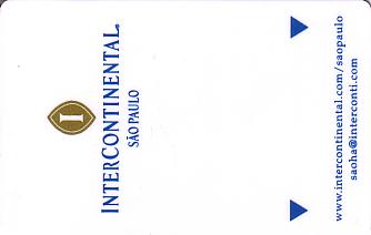 Hotel Keycard Inter-Continental Sao Paulo Brazil Front