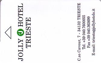 Hotel Keycard Jolly Hotels Trieste Italy Front