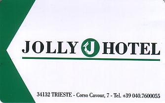 Hotel Keycard Jolly Hotels Trieste Italy Front