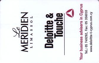 Hotel Keycard Le Meridien Limassol Cyprus Front