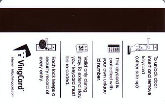 Hotel Keycard Le Meridien Limassol Cyprus Back