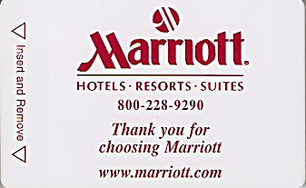 Hotel Keycard Marriott Generic Front
