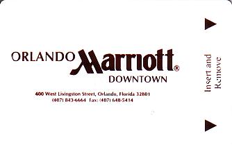 Hotel Keycard Marriott Orlando U.S.A. Front