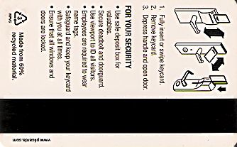 Hotel Keycard Marriott - Courtyard Generic Back