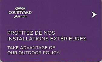 Hotel Keycard Marriott - Courtyard Generic Front