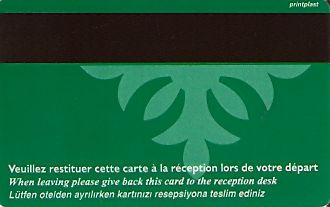 Hotel Keycard Mercure Generic Back