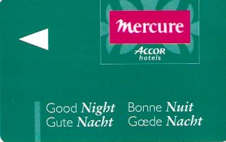 Hotel Keycard Mercure Generic Front