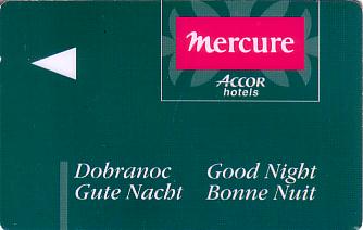 Hotel Keycard Mercure Generic Front