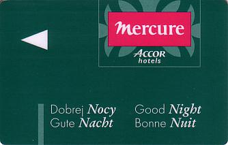 Hotel Keycard Mercure Generic Front