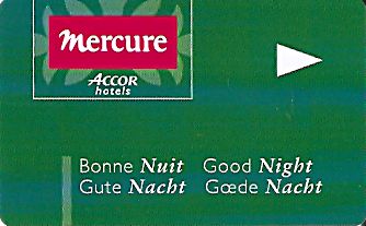 Hotel Keycard Mercure Generic Front