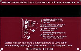 Hotel Keycard Mercure Generic Back