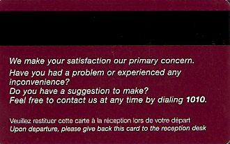 Hotel Keycard Mercure Generic Back