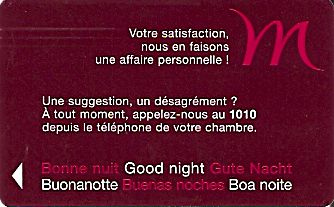 Hotel Keycard Mercure Generic Front