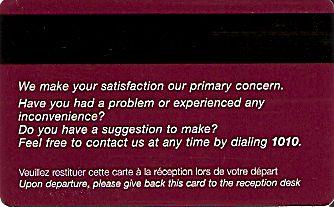 Hotel Keycard Mercure Generic Back