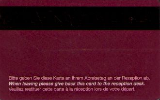 Hotel Keycard Mercure Generic Back