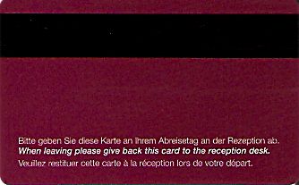 Hotel Keycard Mercure Generic Back
