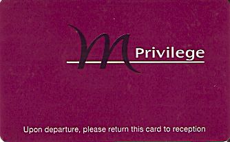 Hotel Keycard Mercure Generic Front