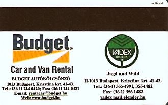 Hotel Keycard Mercure Budapest Hungary Back