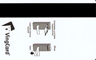 Hotel Keycard Mercure Erfurt Germany Back