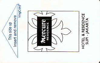 Hotel Keycard Mercure Jakarta Indonesia Front