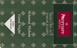 Hotel Keycard Mercure Johor Bahru Malaysia Front