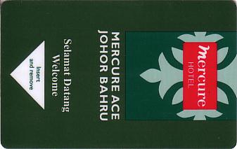 Hotel Keycard Mercure Johor Bahru Malaysia Front