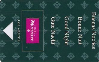 Hotel Keycard Mercure Los Abetos  Front