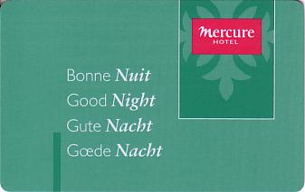 Hotel Keycard Mercure Lyon France Front