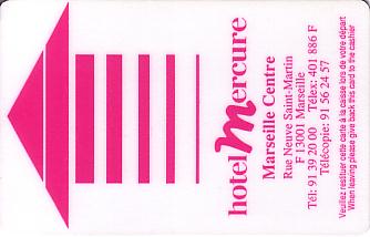 Hotel Keycard Mercure Marseille France Front